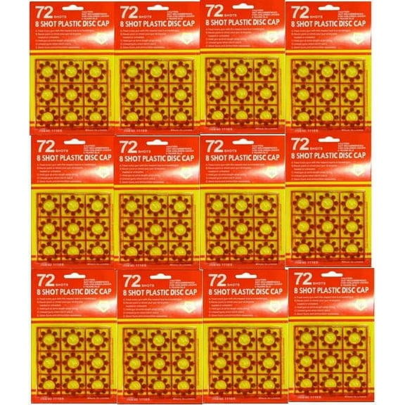 12 Cards 864 total shots of Ring Cap 8 Shot