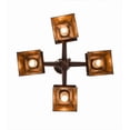 thumbnail image 3 of Meyda Tiffany 163118 Prairie Loft 4 Light 28" Wide Chandelier - MultiColor, 3 of 6