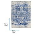 thumbnail image 5 of Livabliss Area Rugs for Living Room, 5x7 Harput Traditional Blue Rug, Bedroom Dining Room Home Decor Stain Resistant Carpet (5'3" x 7'3"), 5 of 9