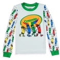 thumbnail image 2 of Crayola Crayons Pajamas Toddler Tight Fit Long Sleeve Pant Sleep Set, 2 of 6