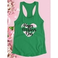 thumbnail image 3 of Mothers Day Watercolors Heart Racerback Tank Women -Image by Shutterstock, Female Medium, 3 of 4