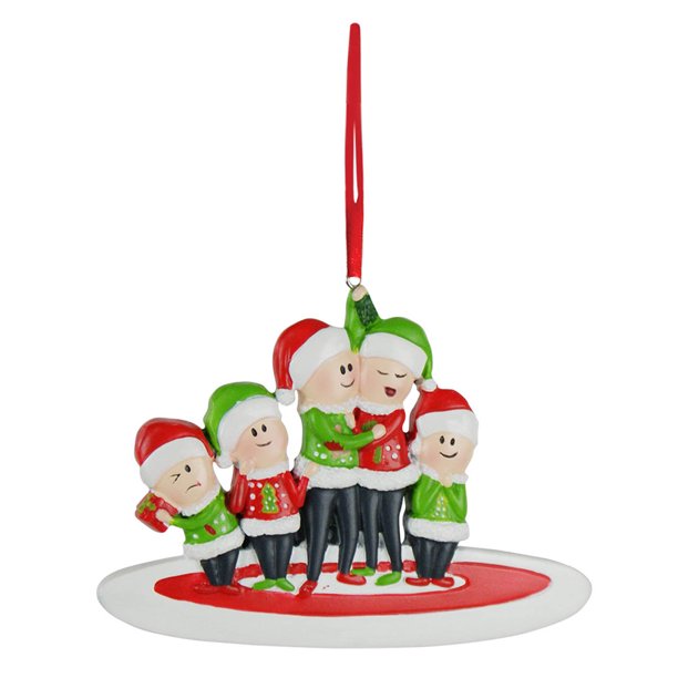 Resina De Navidad Diy Nombre Bendiciones Personalizado Árbol De Navidad Adornos Colgantes Para Decoración Del Hogar Speravity HA040837-02