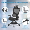 thumbnail image 2 of Scranton & Co Adjustable Office Chair with Vertical Matrix Back and Headrest, 2 of 5