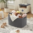 thumbnail image 3 of CHERISHGARD 90L Large Laundry Basket, Rectangle Cotton Rope Storage Baskets, Cotton Rope Basket with Handles, 3 of 6
