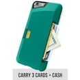 thumbnail image 2 of Smartish iPhone 6 Plus/6s Plus Wallet Case - VAULT Protective Credit Card Grip Cover (Smartish) - "Wallet Slayer Vol.1" - Pacific Green, 2 of 6