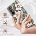 thumbnail image 5 of Feishell Case for Samsung Galaxy S23 6.1 inch,Fashion Flower Pattern Flexible Silicone Shockproof Cover for Women Girls Slim Transparent Phone Case Support Wireless Charging,A, 5 of 10