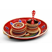 Handmade Festival Collection Upanayanam Set Box Decorated with Kundan Work
