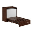 thumbnail image 3 of AFI Hamilton Twin XL Solid Wood Murphy Bed Chest with Built-In Charger in Walnut, 3 of 8