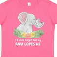 thumbnail image 4 of Inktastic I'll Never Forget That My Papa Loves Me with Cute Elephants Boys or Girls Toddler T-Shirt, 4 of 5