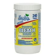 Evolve Concentrated Bleach Tablet Bulk Size 240 Tablets 1 Pack Fresh Lemon
