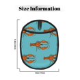 thumbnail image 3 of Red Cartoon Lobster Print Pot Holders for Kitchen - Heat Resistant Oven Mitts Hot Pads with Pocket, Non Slip Silicone Pot Holders, Cute Hanging Loop Potholders for Kitchen Baking, 3 of 5