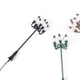 thumbnail image 2 of Shisuyan Miniature Lamp Post Black Stainless Steel 2Pcs 0.98X0.98X3.54In, 2 of 8