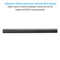 thumbnail image 3 of Uxcell 8 Inch 15mm Rod Camera Rods with M12 Female Thread Aluminum Alloy for 15mm Rail Support System, Black, 3 of 6