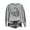 Gray, variant on SHE IS Crewneck Sweatshirts Women Graphic Funny Womens Oversized Sweatshirts Pullover Sweatshirts for Women with Zipper Long Sleeve Tops for Women Cotton My Orders Placed