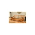 thumbnail image 5 of Wood Futon Frame Queen Size - Classic Style Sofa Bed with Mission Arms, 5 of 12