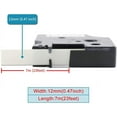 thumbnail image 2 of Compatible D1 Label Tape 1/2 Refill for Dymo D1 45013 S0720530 for Label Maker Refills 45013s 0.47 Black on White Labeling Tape for Dymo LabelManager 160 210D 280 360D 260P 420P PnP 450D,, 2 of 6
