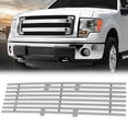 thumbnail image 3 of PIT66 Metal Bumper Lower Grill Billet Grille Insert, Fit for 2009-2014 Ford F150 F-150 Pickup Coated 8x6 Horizontal, 3 of 9