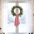 thumbnail image 4 of Plaid Wreath Sash for Front Door,Checkered Bow Scarf with Long Pointed Streamers, Wreaths Satin Sash Burlap Garland Ribbon Accessories Christmas Decorations 54.33X5.12 Inch, 4 of 6