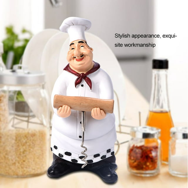Figurine de Chef de Statue de Chef, Figurine de Chef Mignon Décor de Statue de Chef Ornement de Statue de Chef Confort Ultime