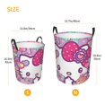 thumbnail image 2 of Hello Kitty Laundry Hamper, Dirty Clothes Hamper Storage Basket for Bathroom Bedrooms, Circular Hamper with Handles, Gifts for Boys Girls Men Women, 2 of 8