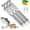 3PCS, variant on 2-in-1 Stainless Steel Fish Scaler + Ginger Grater - Fish Scaler Remover with Sawtooth Fish Scale Scraper, Heavy Duty Manual Fish Descaler Tool with Hanging Handle for Kitchen Cooking (1PCS)