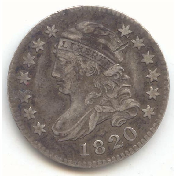 1820 Capped Bust Dime, Original XF