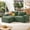 Green, variant on Sectional Sofa, Asofer 105" L-Shape Modular Couch with Corduroy Fabric for Living Room, Free Assembly, Dark Gray