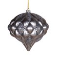 thumbnail image 1 of Vickerman M112287 5.7 in. Pewter Matte Glitter Diamond Ornament, 1 of 2