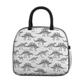 thumbnail image 2 of Womens White Dinosaurs Skeletons Pattern Lunch Box for Work,Insulated Lunch Bag for Women,Loncheras Para Mujer,Leakproof Adult Lunch Bag for Work,Beach,Travel,Picnic,Camping, 2 of 7