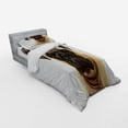 thumbnail image 3 of Ambesonne Pug Bedding Set 4 Pcs, Pure Bred Dog Photograph, Queen, Pale Brown Black, 3 of 3