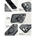 thumbnail image 5 of XSPLENDOR Magnetic Bracket Case for iPhone 17/16/15/14/13/12 MagSafe Compatible, Shockproof, Full Camera Protection, Ultra-Thin Translucent Cover,Multiple Colors, 5 of 7