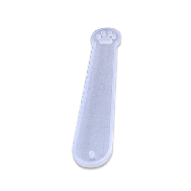 Becaristey Bookmarker Mold Convenient Handicrafts Molds Craft Making Mould Label Making Tools Accessories Epoxy Molds for DIY Use Cat Paw 1Set