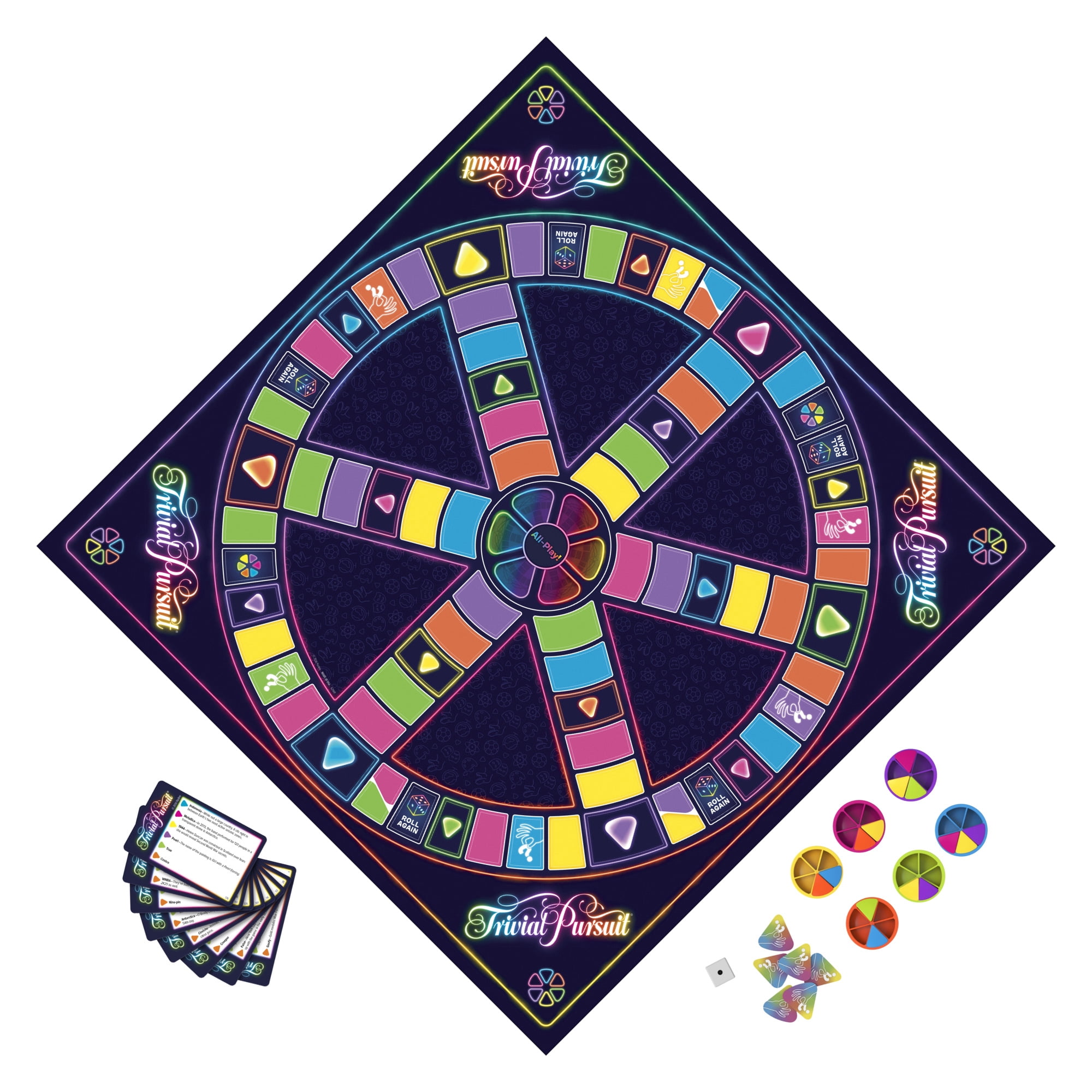 Trivial Pursuit Board Game with Updated Features, Trivia Party Games, 45 Mins, Adults, Teens, Ages 13+
