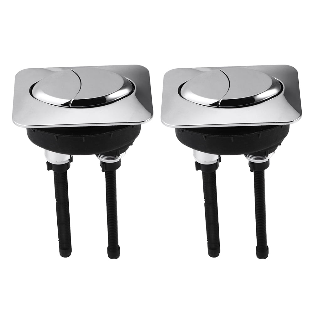 2pcs Toilet Button Lever Toilet Button Toilet Tank Button Dual Push Flushing
