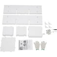 thumbnail image 3 of Wall Mounted Book Shelf 3-Tier White Floating Shelf Bookcase with 9 Compartments Wall Storage Shelves Floating Cube Shelves for Home Office Bedroom Dormitory Living Room, 3 of 9