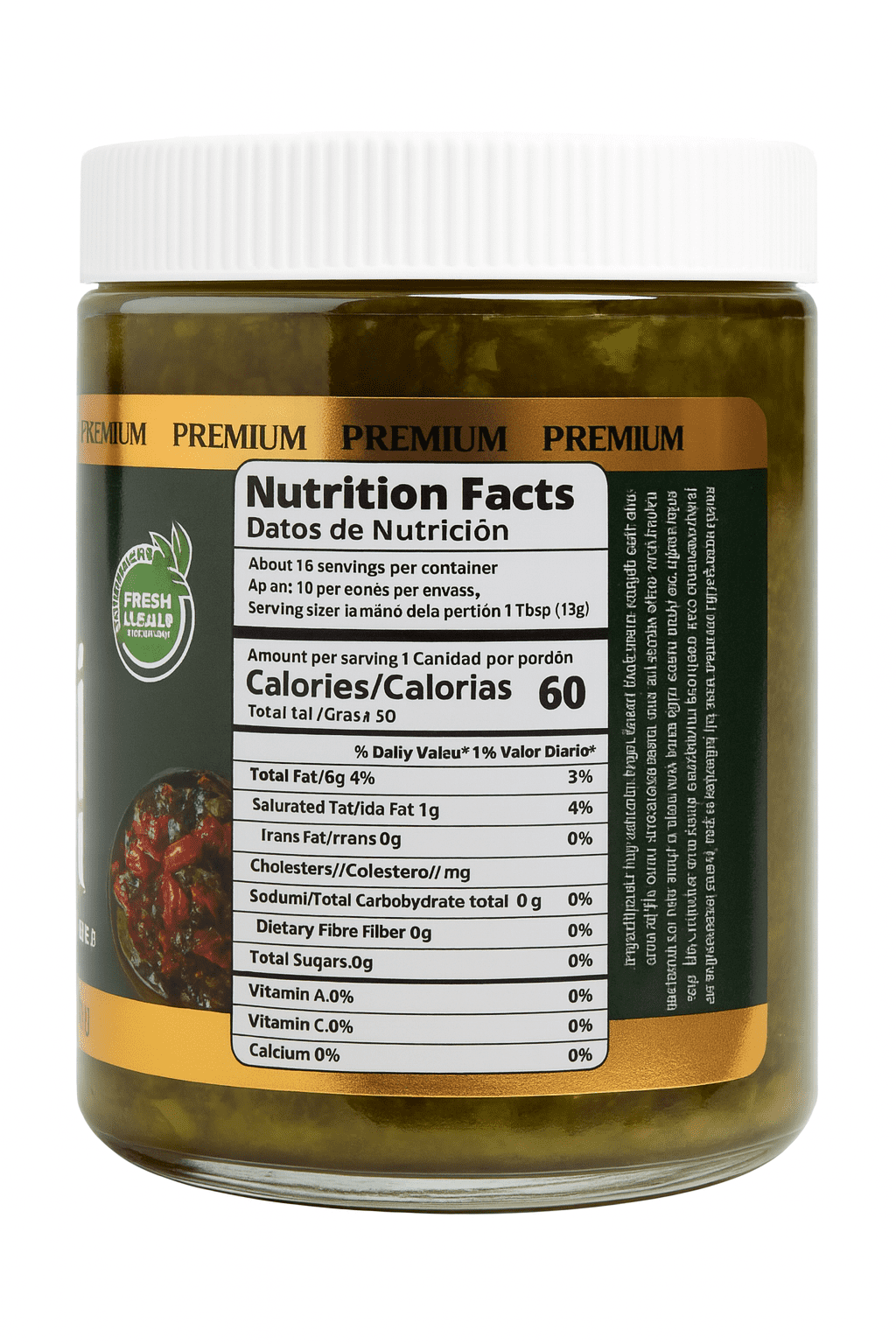 Chimichurri Sauce, 8 oz Jar – Pinton Gourmet Marinade with Parsley, Garlic & Olive Oil.