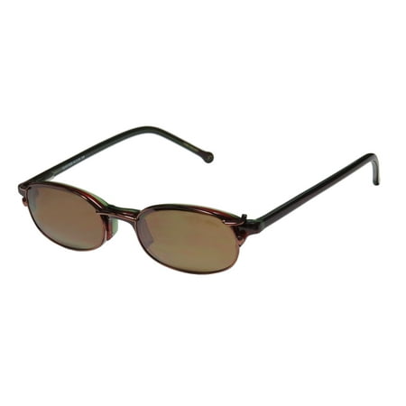 New Smartclip 901 Mens/Womens Designer Half-Rim Olive / Wine Classy Polarized Clip-on Lenses Frame Demo Lenses 46-20-140 Sunglass Lens Clip-Ons Flexible Hinges Eyeglasses/Eyewear