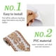 thumbnail image 4 of Borde de papel tapiz autoadhesivo con patrón de crisantemo marrón y blanco, resistente al agua, bordes de piso de PVC, decoración de azulejos de pared, 4 of 7