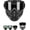 Grey, variant on Detachable Full Face Goggle Mask,Suitable for Mowing, Welding and Cycling, Anti-Fog Windproof Impact Resistant Face Protection Shield