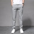 thumbnail image 4 of Pantalones casuales de verano para hombre, pantalones rectos ajustados y finos, pantalones casuales de estilo coreano para hombre, pantalones de moda que combinan con todo para hombre, 4 of 6