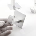 thumbnail image 3 of 2PCS  Wall Mounted Sticky Hook Self\-Adhesive Bathroom Punch\-Free Hook Space Aluminum Single Hook Black Gold Silver, 3 of 9