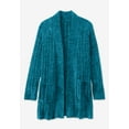 thumbnail image 2 of Woman Within Plus Size Open Front Chenille Cardigan Sweater, 2 of 4