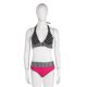 thumbnail image 3 of Traje de baño bikini vintage con flecos de talle alto YONGSHENG lunares Rojo y negro S M L XL, 3 of 5
