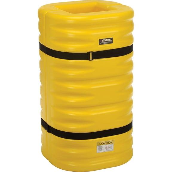 Global 708165YL 12 in. Column Opening Column Protectors, Yellow