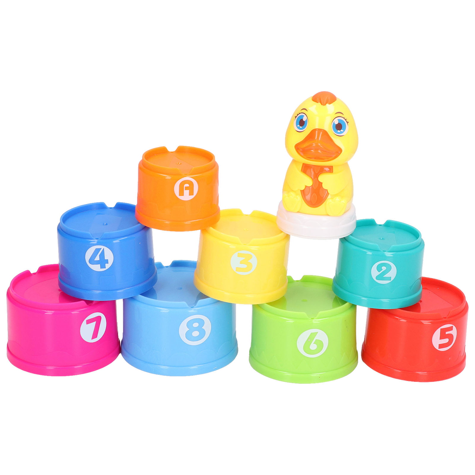 Duck Musical Stacking Cup Learning Set for Infant or Toddler Plays 40 Tunes 
