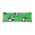 thumbnail image 1 of YUSDECOR Funny Panda Playing Soccer Body Pillow Pillowcase Pillow Protector Cushion Cover 20x60 Inch, 1 of 2