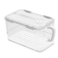 thumbnail image 3 of FashionCha Lockable Refrigerator Storage Box Fresh Preservation Box for Household Hotel White, 3 of 9