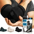 thumbnail image 1 of PowerLix Support de Compression pour Coude - Manchon pour Tendinite, Tennis et Traitement du Coude pour Golfeurs, Arthrite, Entraînements, Musculation - Réduit la Douleur au Coude Noir, L, 1 of 2