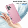 thumbnail image 4 of Compatible with Apple iPhone 16 Case for Women Men, Military Grade Shockproof Drop Protection Anti-Scratch Bumper Rugged Matte Phone Case Cover for iPhone 16, Pink, 4 of 7