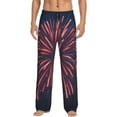 thumbnail image 1 of Fotbe Fireworks3 Pantalones de Pijama para Hombre, Pantalones de Dormir, Pantalones de Casa con Cintura Ajustable y Bolsillos-X-Large, 1 of 6